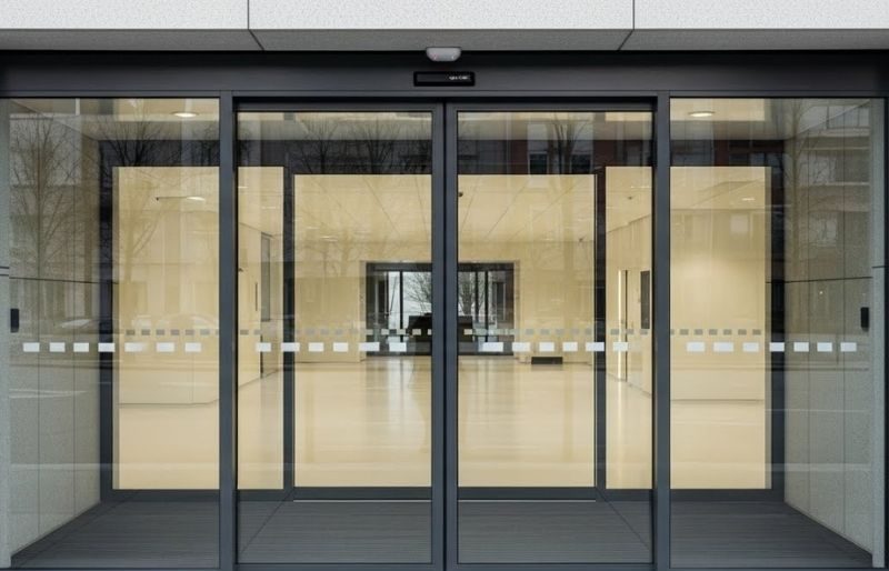 Cửa kính 2 cánh tự động giá rẻ