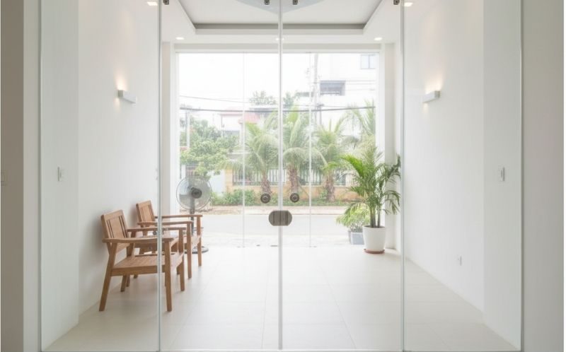 Cửa kính mở lùa phi25 Inox GIÁ TỐT tại Đà Nẵng