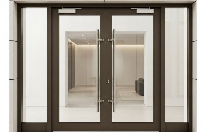 Cửa đi 2 cánh mở quay nhôm Xingfa ĐẸP tại Đà Nẵng