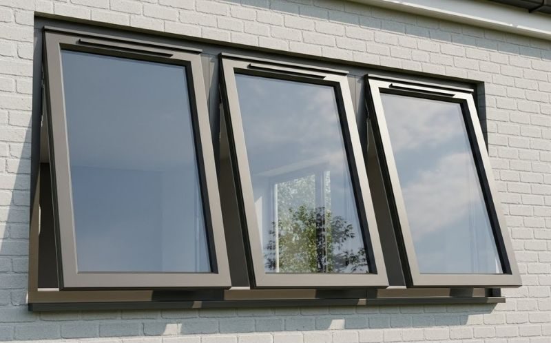 Cửa sổ mở hất 3 cánh nhôm Xingfa NHẬP KHẨU tại Đà Nẵng