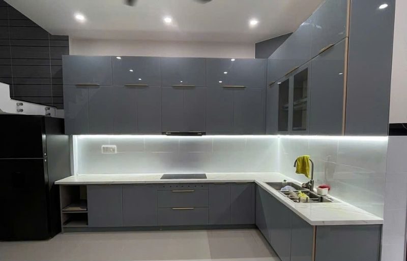 Tủ bếp nhôm hợp kim ocean luxury cao cấp tại Đà Nẵng