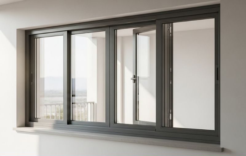 Cửa sổ 4 cánh mở trượt nhôm Xingfa GIÁ RẺ tại Đà Nẵng