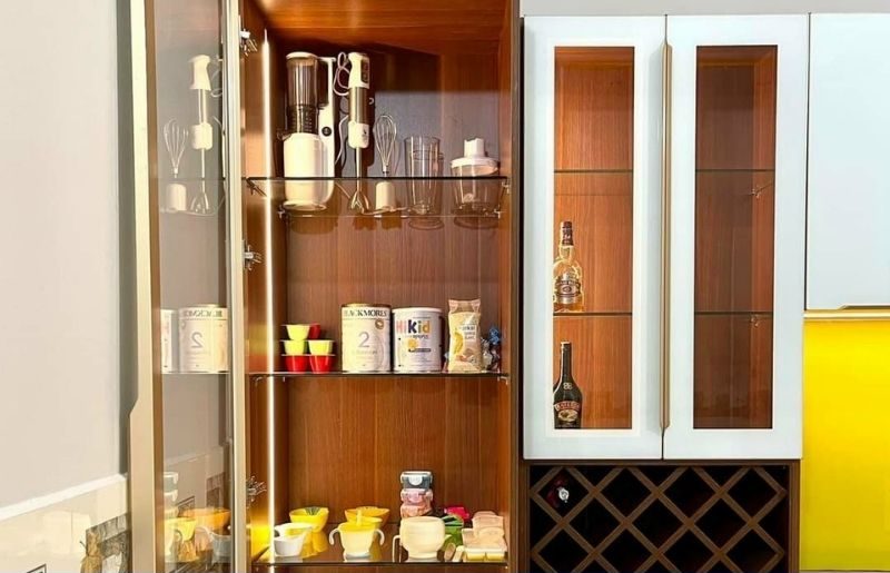 Tủ rượu cánh kính đẹp và sang trọng