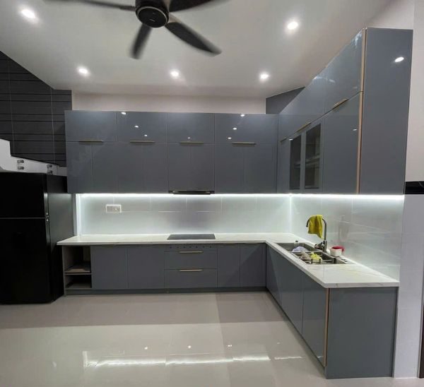 Tủ bếp nhôm hợp kim ocean luxury cao cấp tại Đà Nẵng