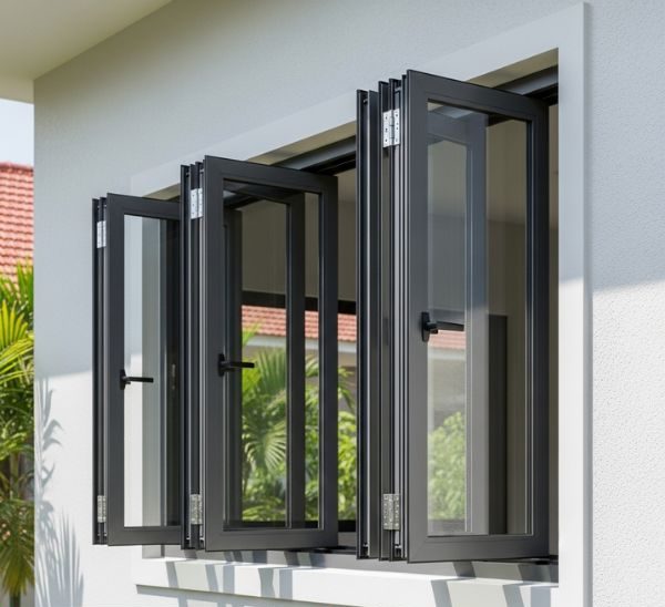 Cửa sổ mở hất 4 cánh nhôm Xingfa CAO CẤP tại Đà Nẵng