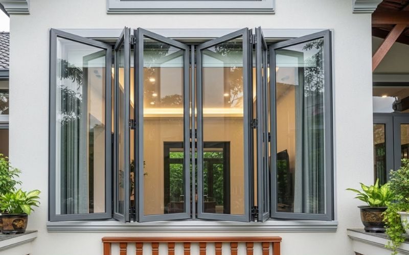 Cửa sổ mở hất 4 cánh nhôm Xingfa CAO CẤP tại Đà Nẵng