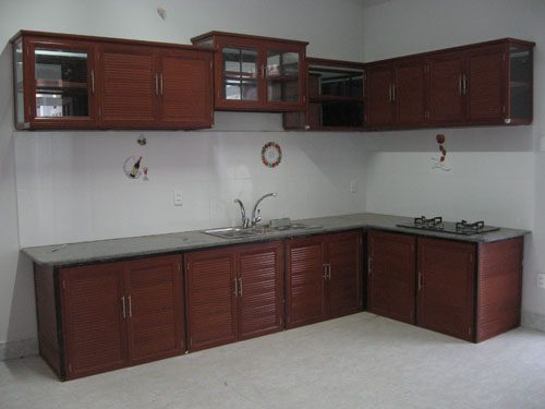 Tủ bếp nhôm kính cao cấp
