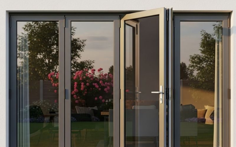 Cửa đi 4 cánh nhôm Xingfa MẪU ĐẸP tại Đà Nẵng