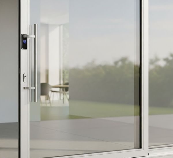 Cửa kính 2 cánh lùa bán tự động giá tốt