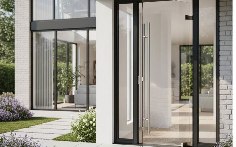 Cửa nhôm slim 1 cánh mở quay GIÁ RẺ tại Đà Nẵng
