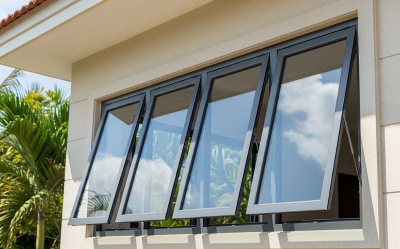 Cửa sổ mở hất 4 cánh nhôm Xingfa CAO CẤP tại Đà Nẵng