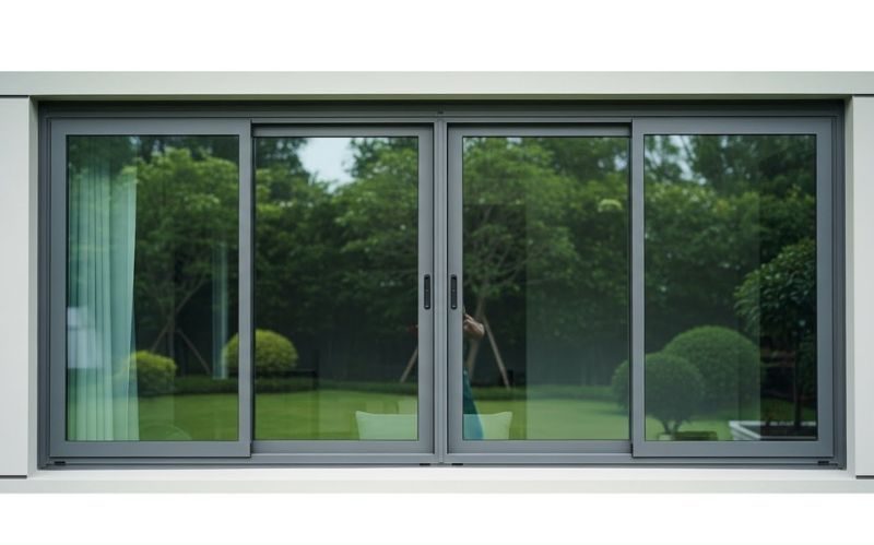 Cửa sổ 4 cánh mở lùa nhôm Xingfa Hệ 55 Chính Hãng tại Đà Nẵng