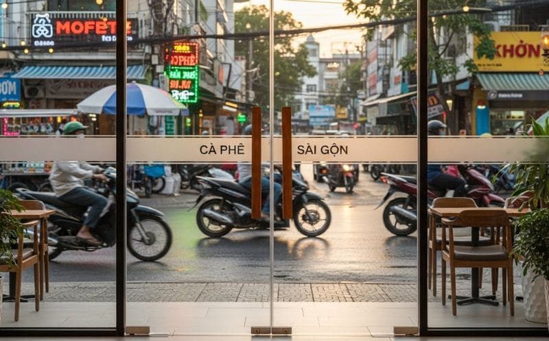 Cửa kính mở quay 2 cánh chính hãng CAO CẤP tại Đà Nẵng