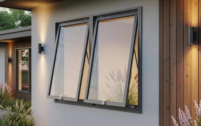 Cửa sổ mở hất 2 cánh nhôm Xingfa CHÍNH HÃNG GIÁ RẺ tại Đà Nẵng