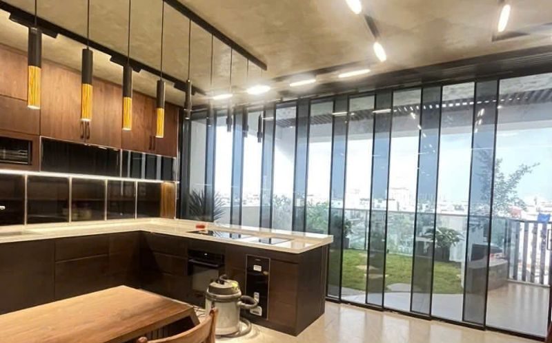Cửa lùa nhôm slim không rây giá Ưu Đãi hấp dẫn tại Đà Nẵng