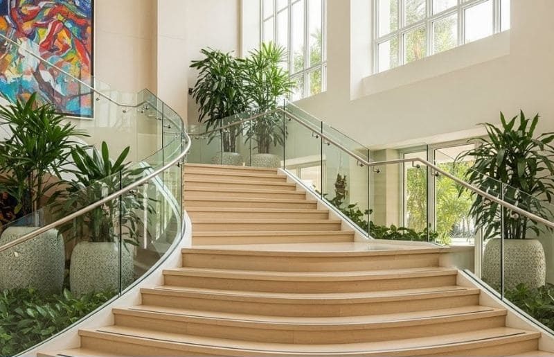 Lắp đặt lan can kính cho khu nghỉ mát cao cấp THỢ GIỎI tại Đà Nẵng